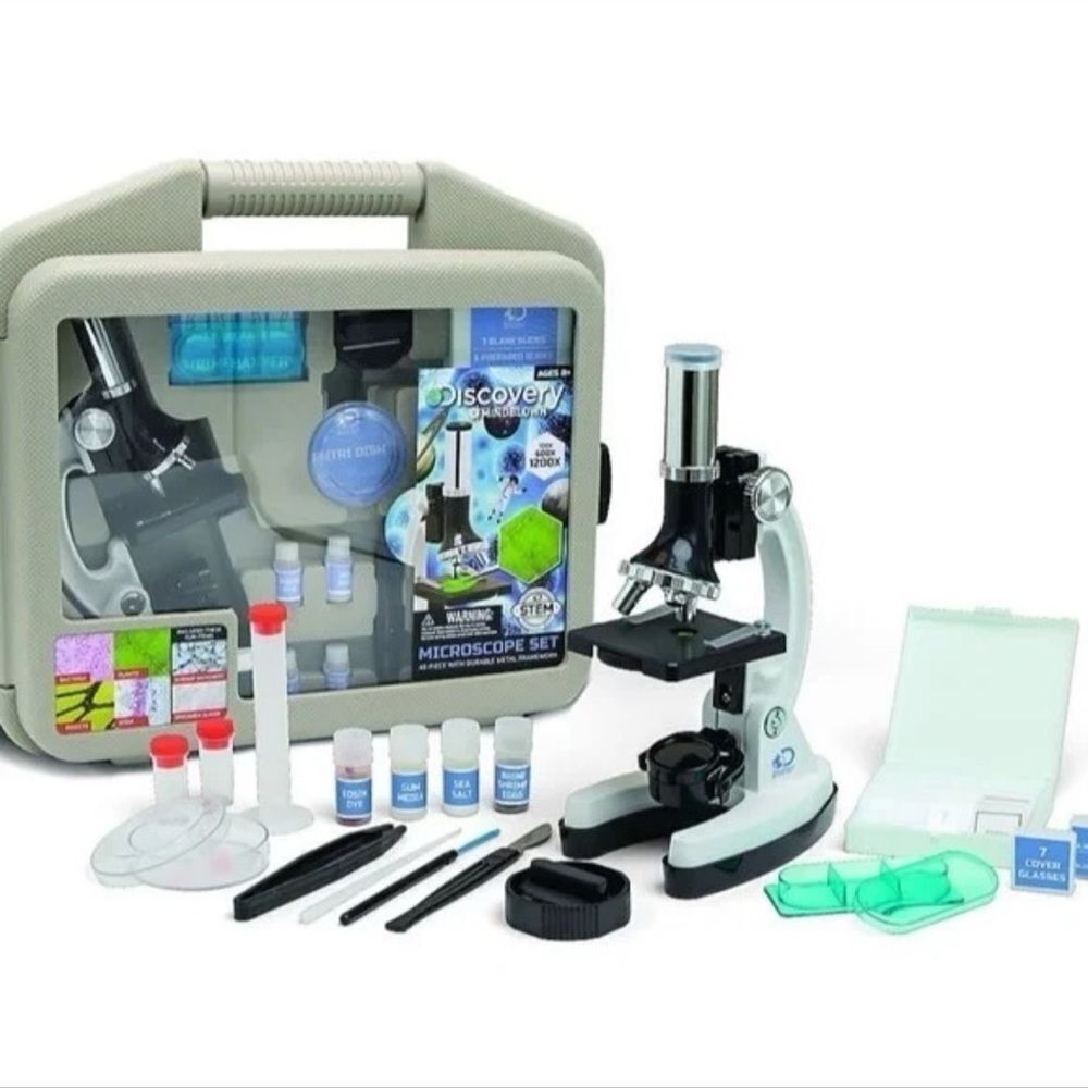 Discovery Mindblow  48 piece Microscope set with Durable metal frame work